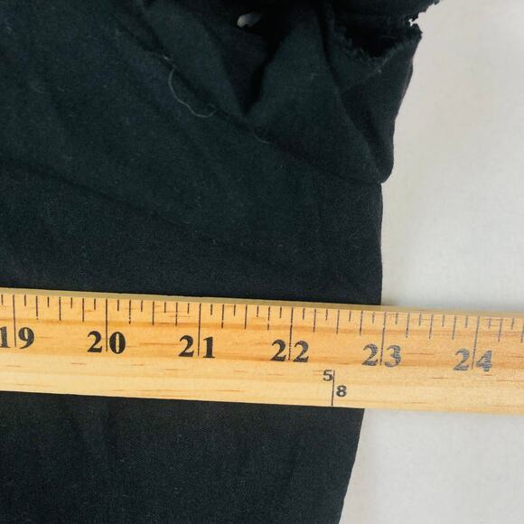 Old Navy Embroidered Flutter-Sleeve Dress XL Black and White Tiered EUC - Picture 10 of 16